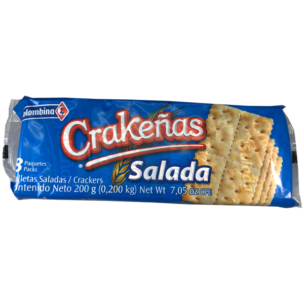 Galleta Salada Crakeña Colombina - 8 uni 200 gr - Super La Casita