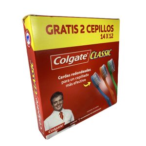 Cepillo Classico Colgate Dispensador - 14 unidades Supermercado Online Guatemala