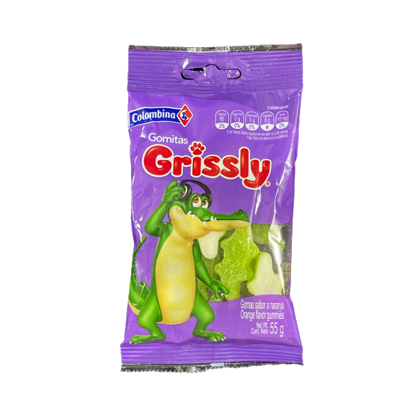 Grissly Gomitas Cocodrilo - 55 gr - Super La Casita